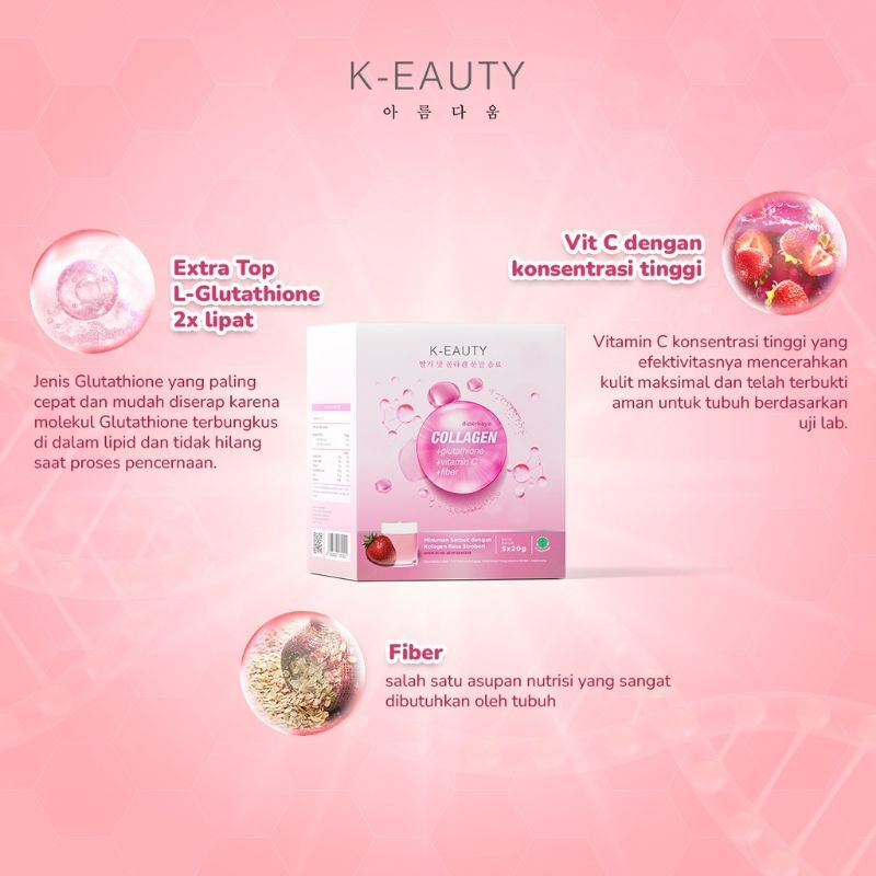 New Keauty Minuman collagen Pencerah Badan BPOM