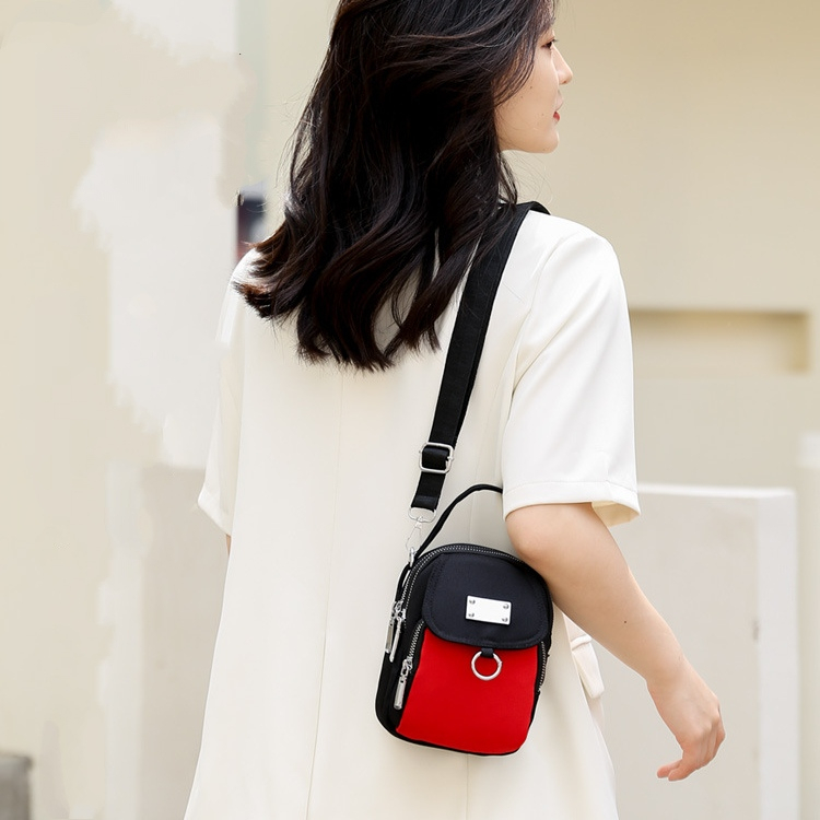 TAS SELEMPANG WANITA KEKINIAN IMPORT SIMPLE CASUAL KANVAS PREMIUM KOREA HITAM MURAH BRANDED BATAM LUCU ELECNA TA816B5 FASHION MINI SLINGBAG SHOULDER BAG BAHU CEWEK REMAJA