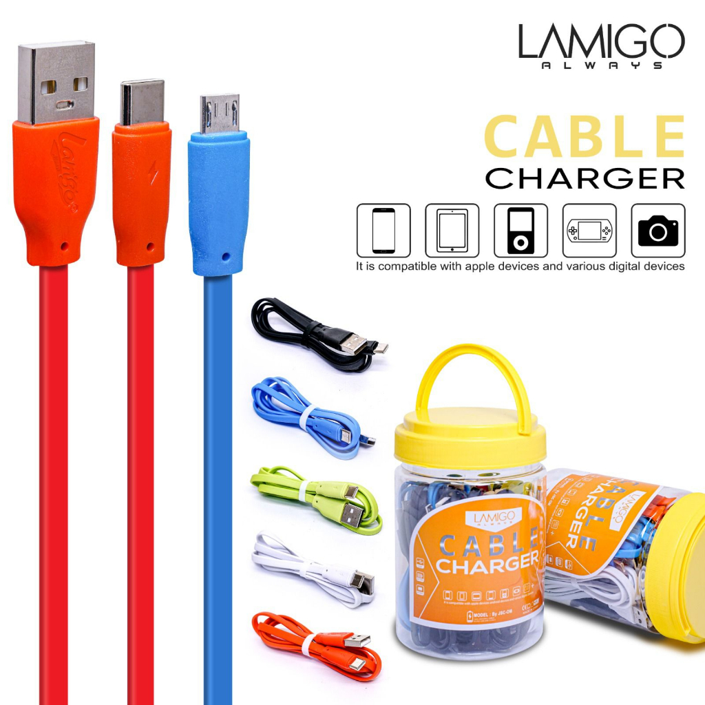 Kabel data LAMIGO CANDY L-050 ISI 15PCS 1 TOPLES MICRO USB