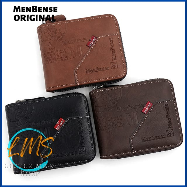 [Lms] Dompet Pria Impor Bahan Kulit PU Original MenBense Terbaru