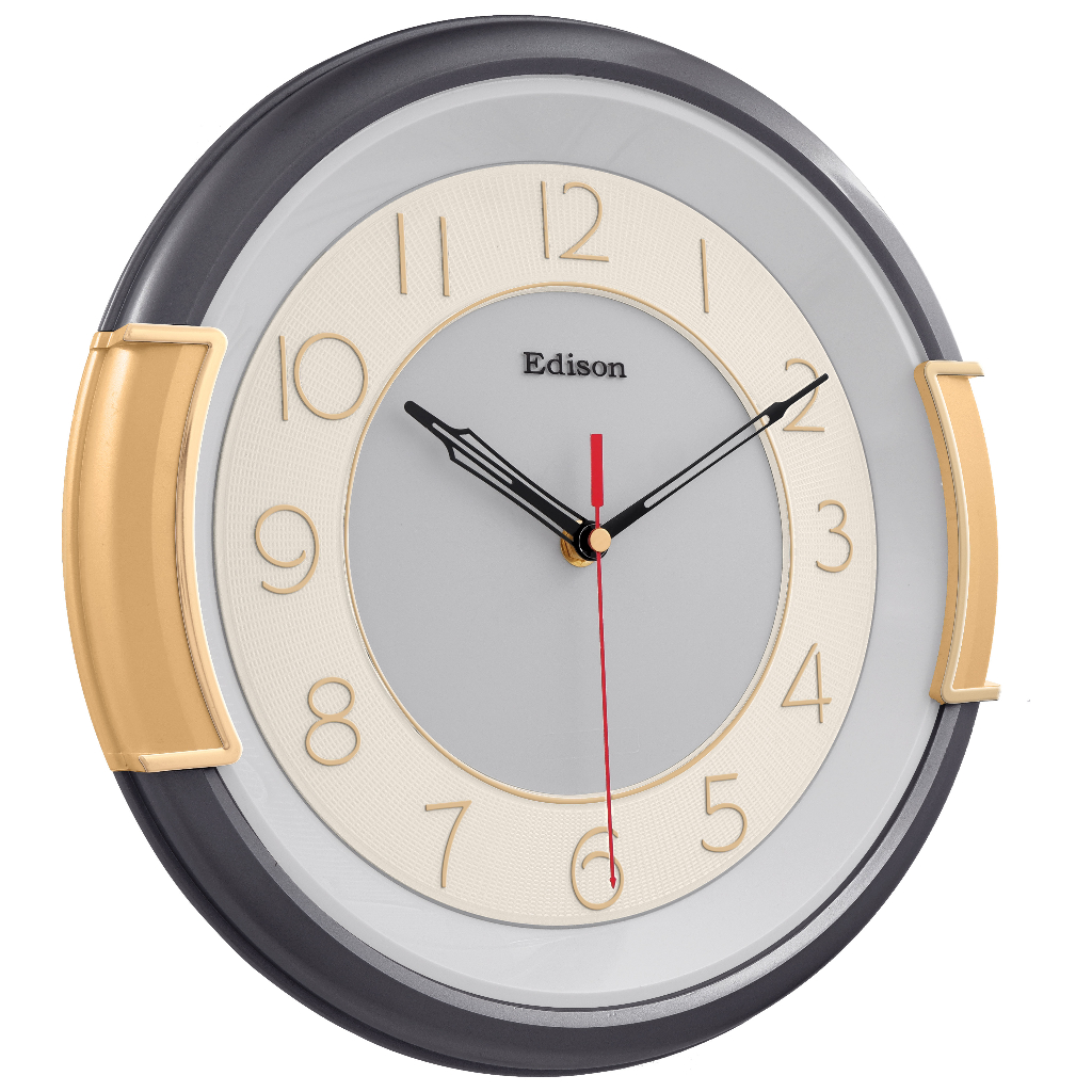 Jam Dinding Edison EDW 35 T16 Timbul Diameter 310mm 31cm