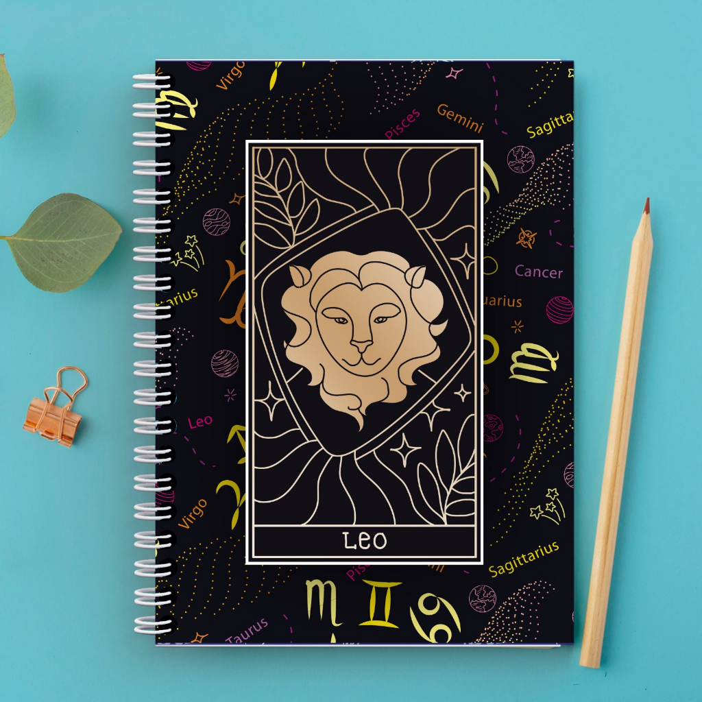 

Notebook A6 (10,5x15 cm ) buku catatan buku tulis cover motif zodiac