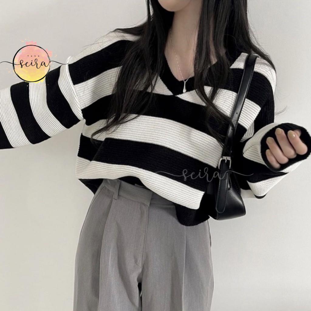 Zeta Knit Sweater Rajut Korea