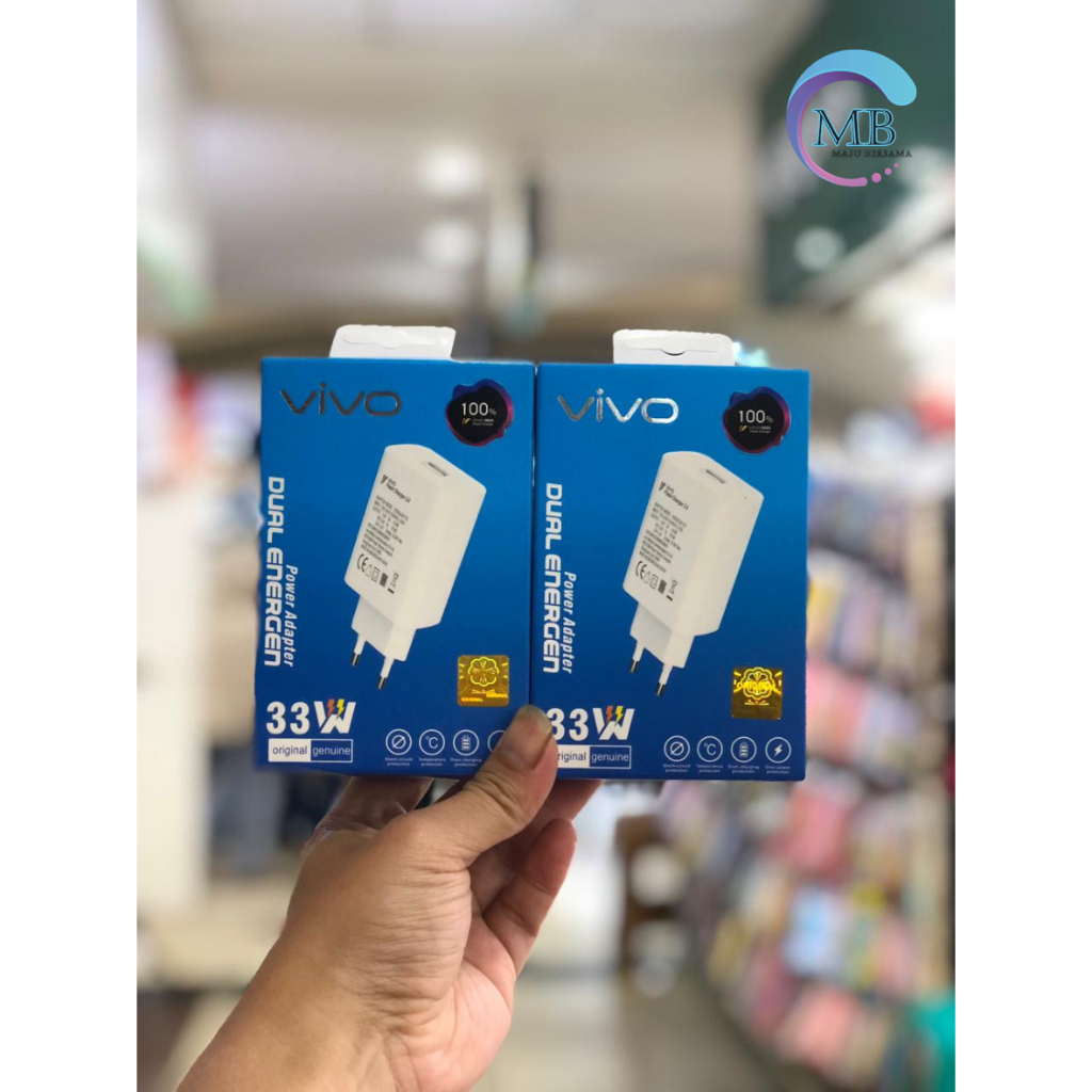 BATOK ADAPTER / KEPALA CHARGER VIVO 33WATT ORIGINAL 100% FAST CHARGER VIVO Y91 Y93 Y95 Y91C Y71 Y81 Y83 Y20 Y30 Y50 Y01 Y02 Y16 Y22 Y35 Y12 Y15 Y17 Y19 V11 V11PRO V15 V15PRO V19 V20 V21 V23 V25 V27 V27E Z1PRO S1PRO X30 X50 X60 PRO X70 PRO MB4995
