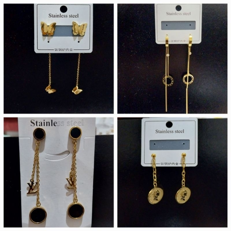 Anting Titanium Kupu-Kupu/Terbaru