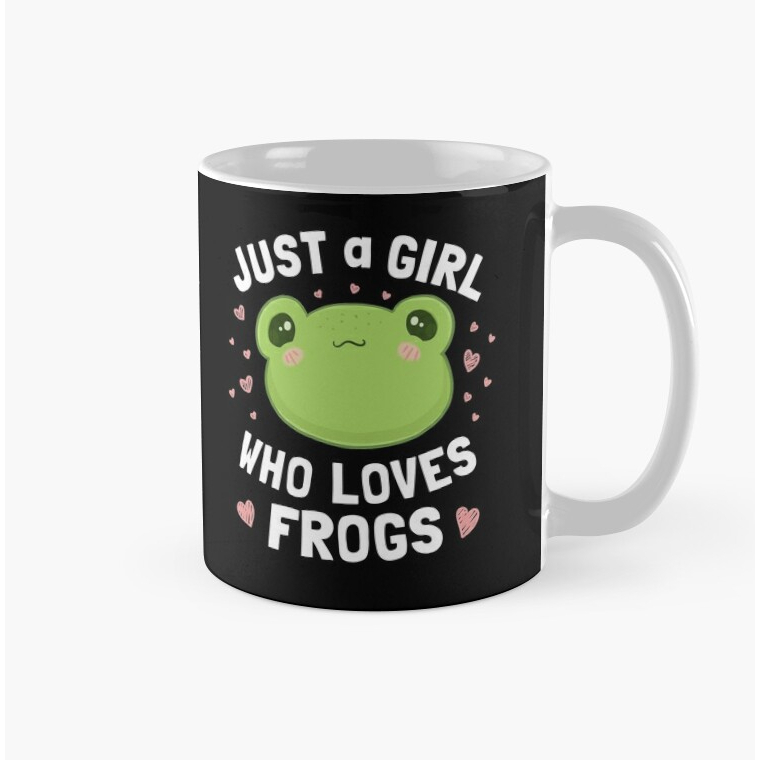 Mug Keramik Just A Girl Who Loves Frogs Kawaii Anime