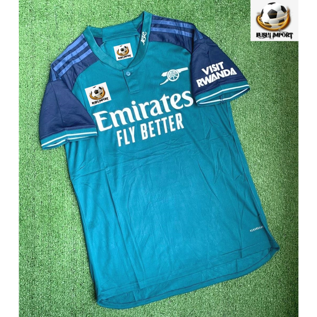 Jersey Baju Bola Arsenall 3rd Third Full Patch 2023 2024 Grade Ori