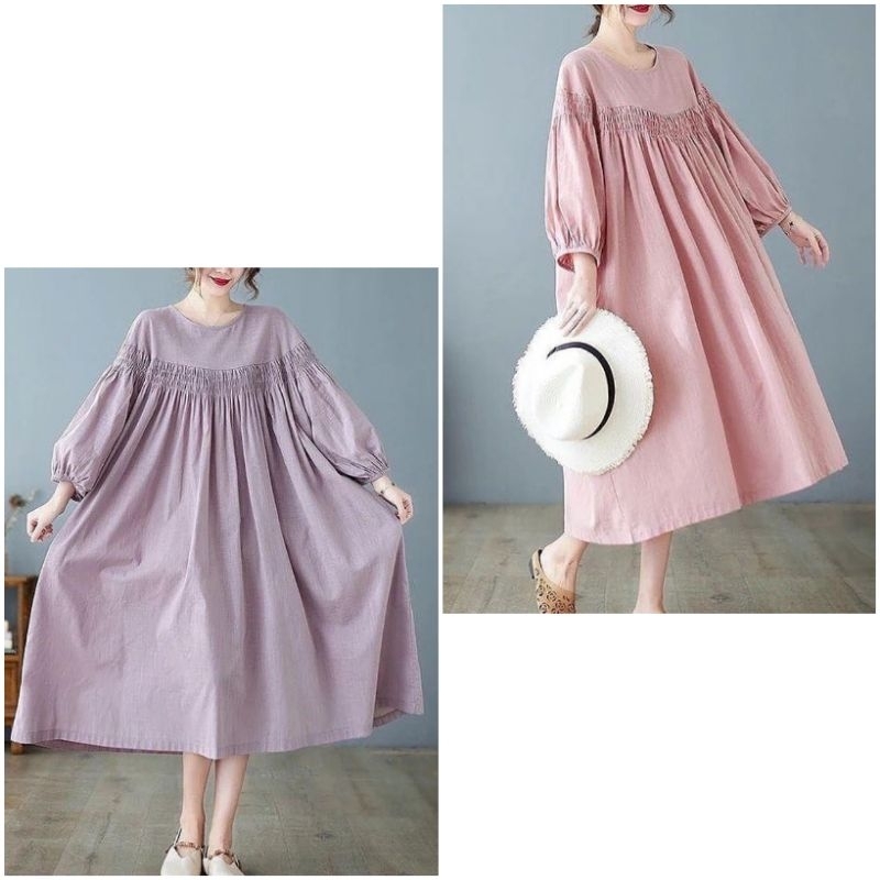 etnika long tunik katun rayon adem/tunik panjang wanita muslim/tunik katun corak ethnic/tunik butik