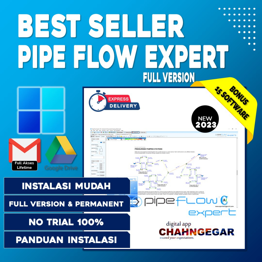 Software Pipe Flow Expert 8.16 Program untuk menganalisis jaringan Kompleks Pipa