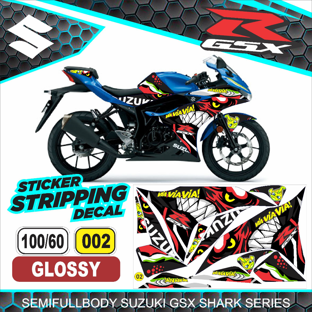 striping variasi Suzuki GSX /stiker decal motor Suzuki GSX /stiker lis polet Suzuki GSX