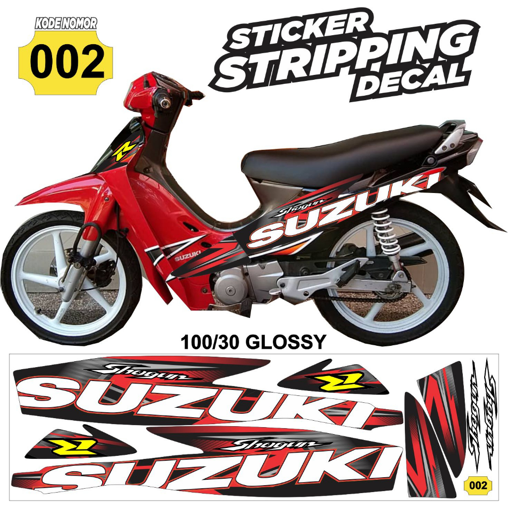 striping variasi Suzuki Shogun 110 /stiker decal motor Shogun 110 /stiker lis polet Suzuki Shogun 11