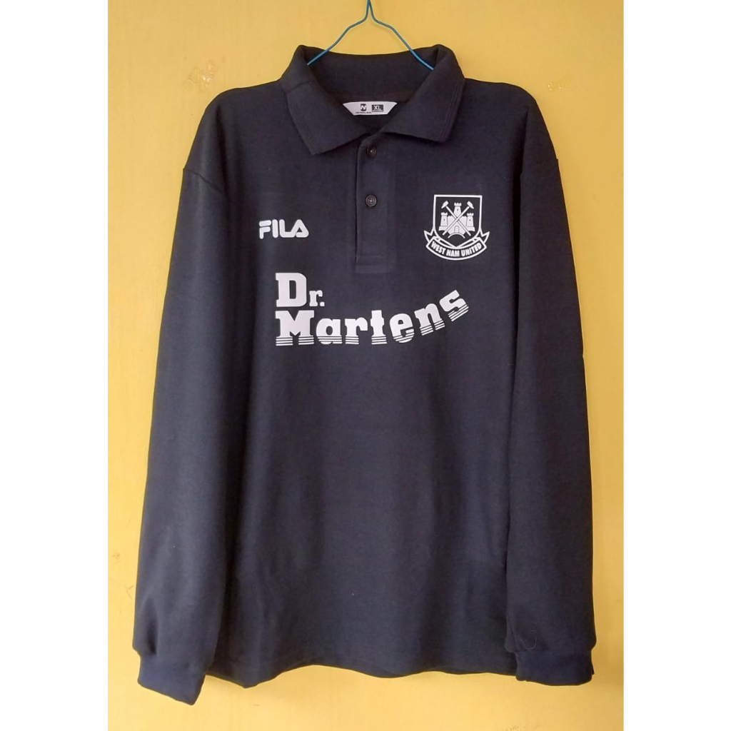 T-SHIRT KAOS LENGAN PANJANG BERKERAH WESTHAM UTD