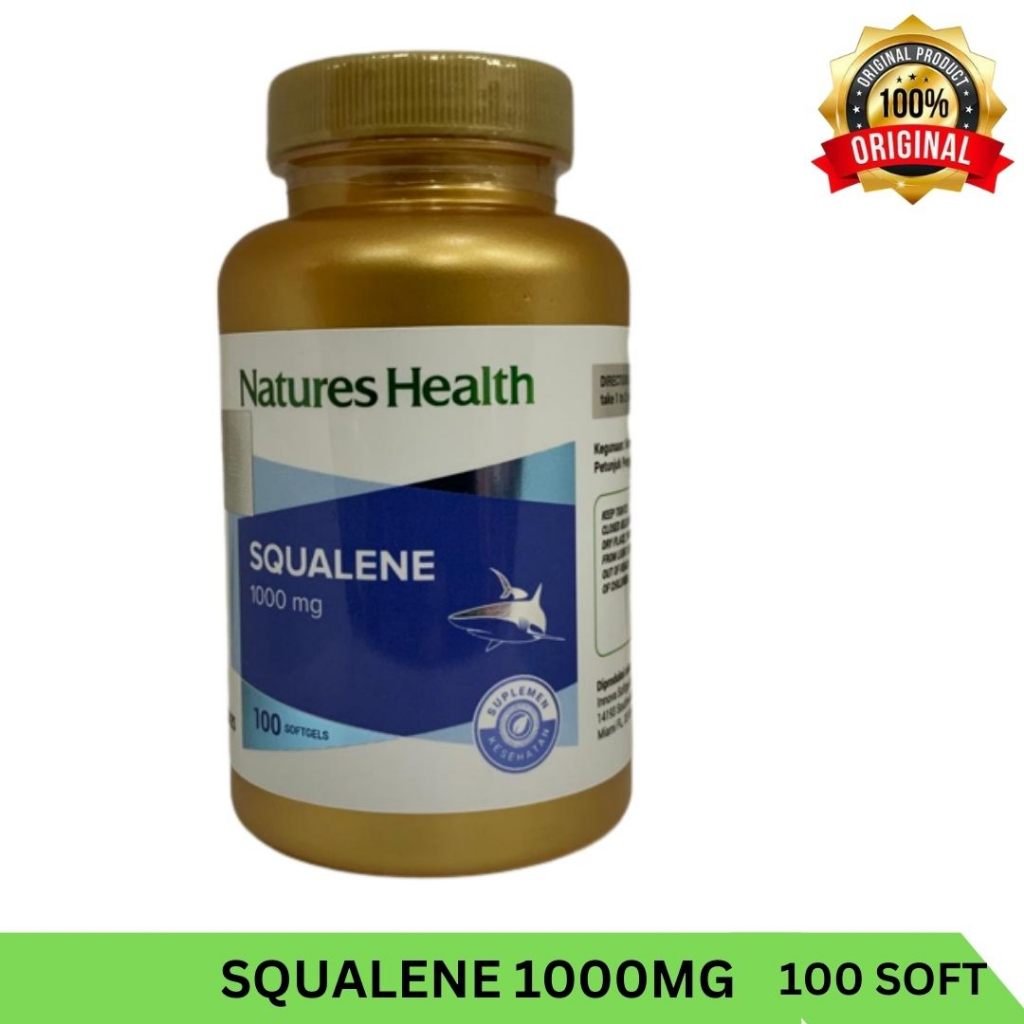 Natures Health Nature's Health Squalene 1000mg 1000 MG 100 Softgels