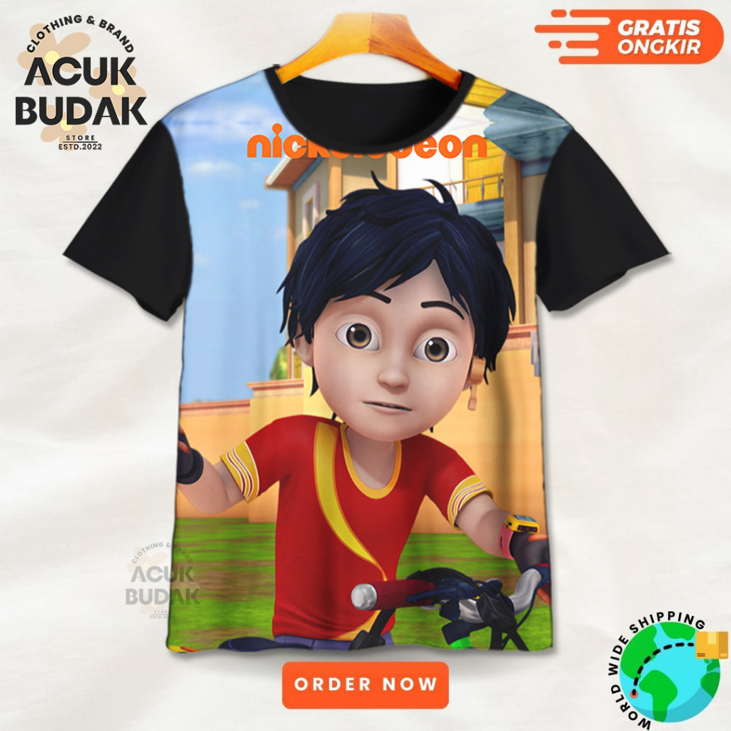 KAOS ANAK KARTUN 3D SHIVA V11 / BAJU KAOS ANAK DISTRO KARTUN SHIVA - ACUK BUDAK