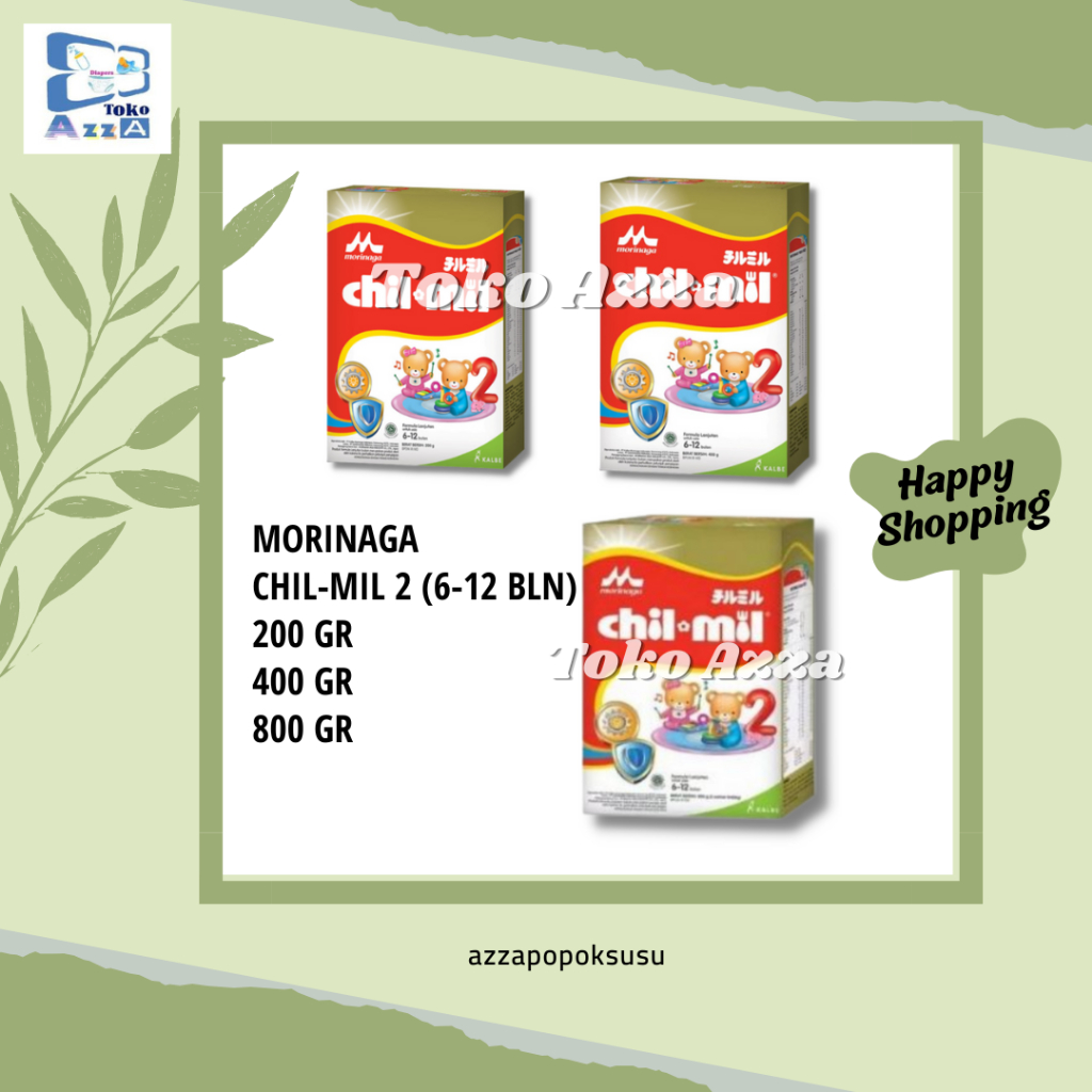 MORINAGA CHIL-MIL 2 (6-12 BULAN) / 200 GR/ 400 GR/ 800 GR