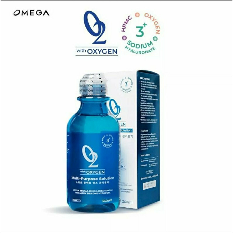 Cairan Softlens O2 Oxygen Uk. 360ml By Omega