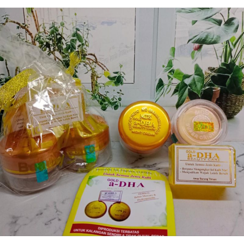 CREAM A-DHA 3IN1 GOLD MDS ORIGINAL Tutup Timbul