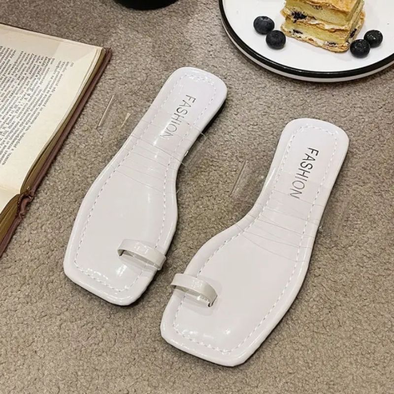 Sandal Flat Wanita Korean STYLE Kekinian