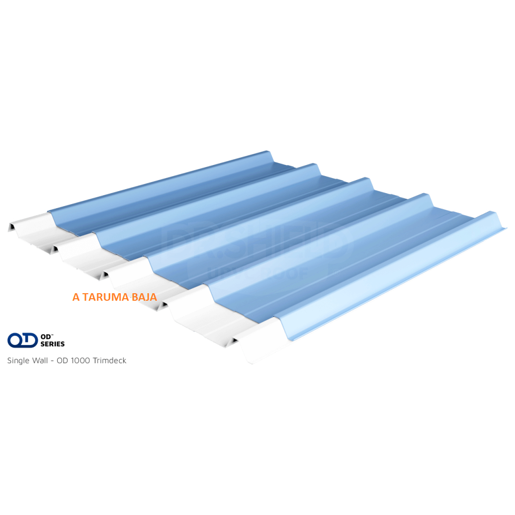 (BUKAN DIKIRIM KURIR SHOPEE), Dr Shield uPVC Roof Single wall 1,2mm OD 1000 Trimdek, Atap UPVC Premi