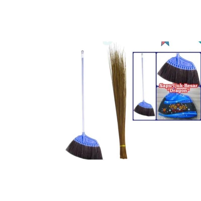 paket sapu ijuk dragon+sapu lidi