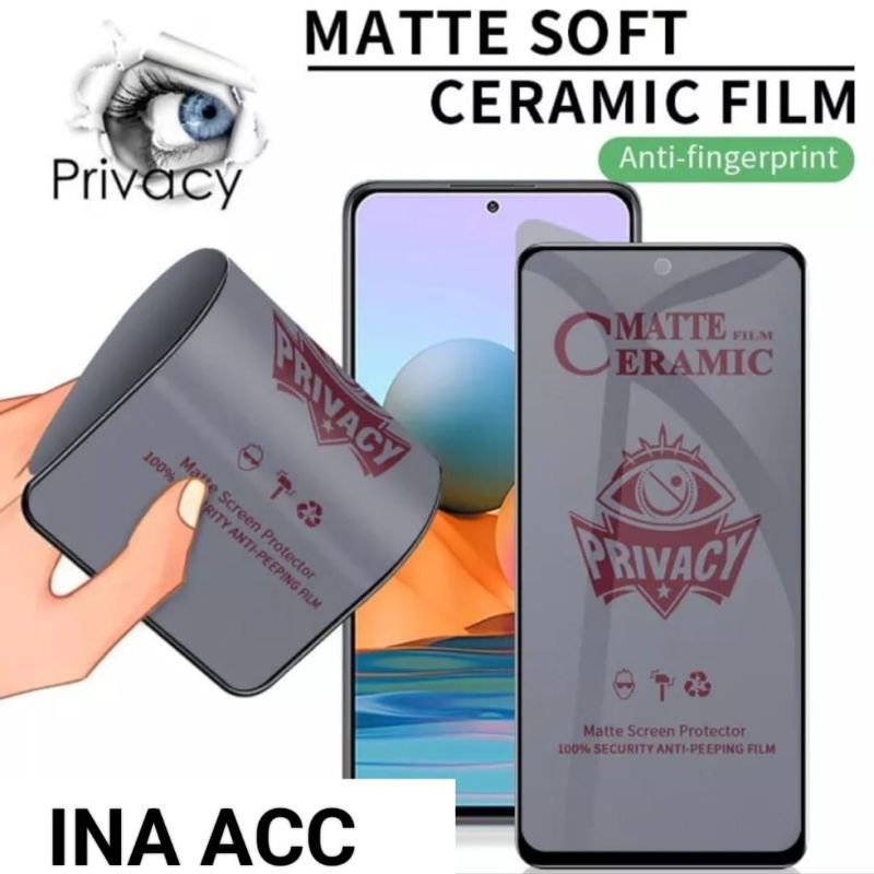 Anti Gores Spy Privacy Matte Anti Pecah Samsung A23 4g