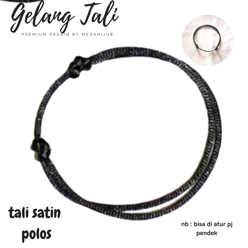 GELANG TALI INISIAL HURUF TALI SATIN MURAH BISA MILIH HURUF