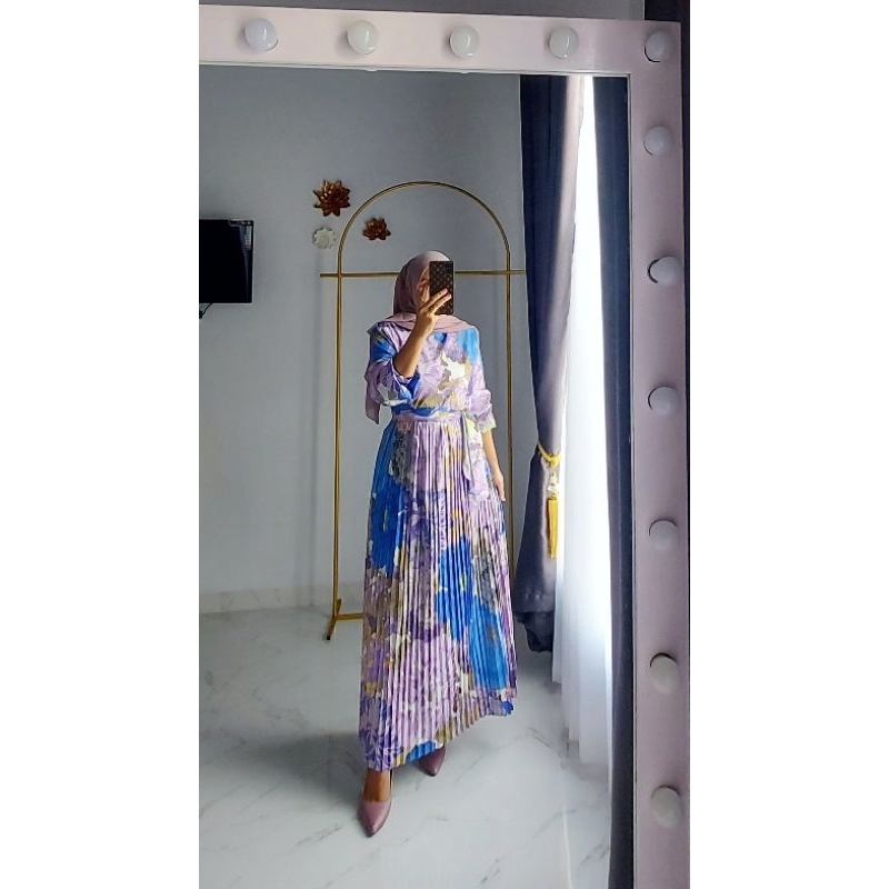 Melva dress gamis import