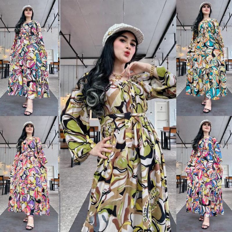 DASTER ARAB CANDA FUJI LENGAN PANJANG | LONGDRESS ARAB LENGAN PANJANG | DASTER ARAB LENGAN PANJANG B