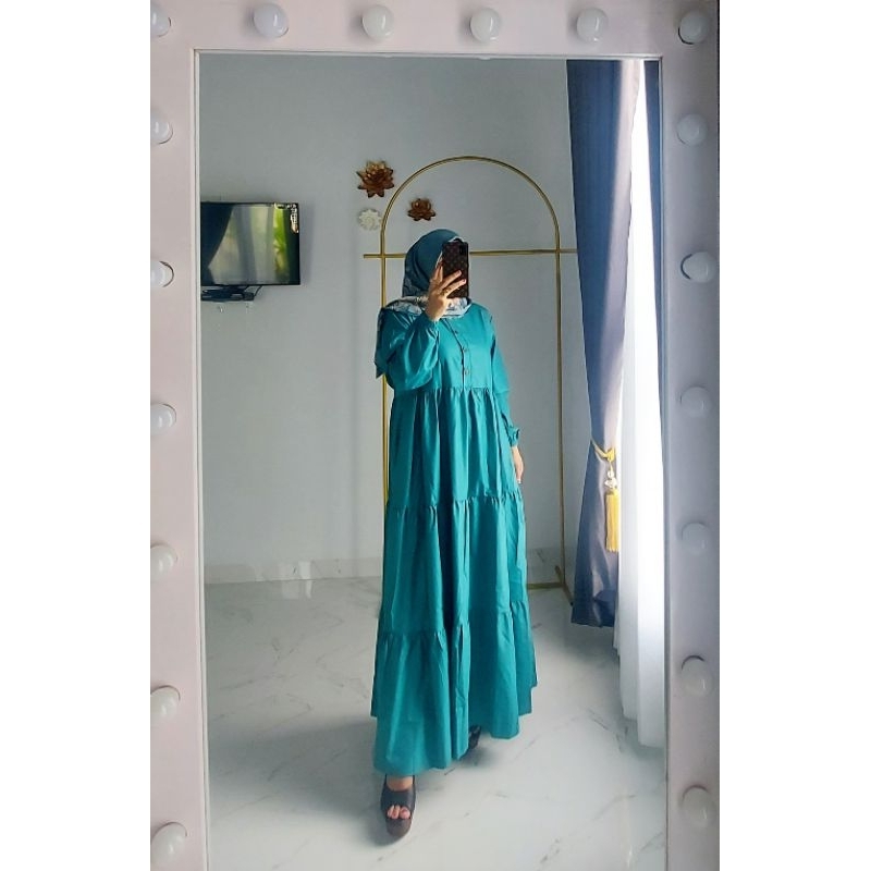Kanza gamis midi premium