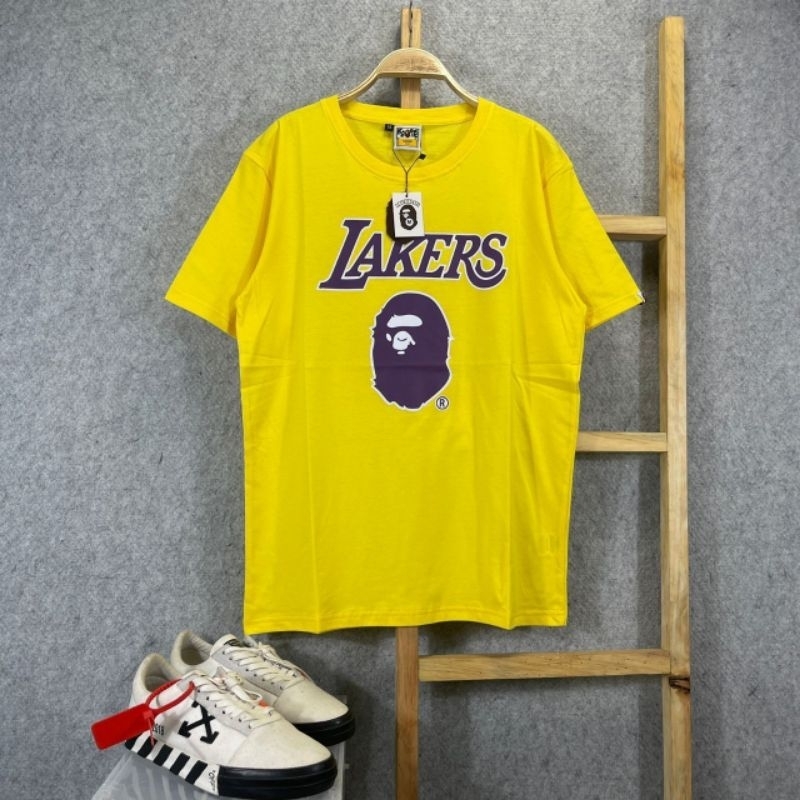 KAOS TSHIRT PRIMIUM BAPE LAKERS 93