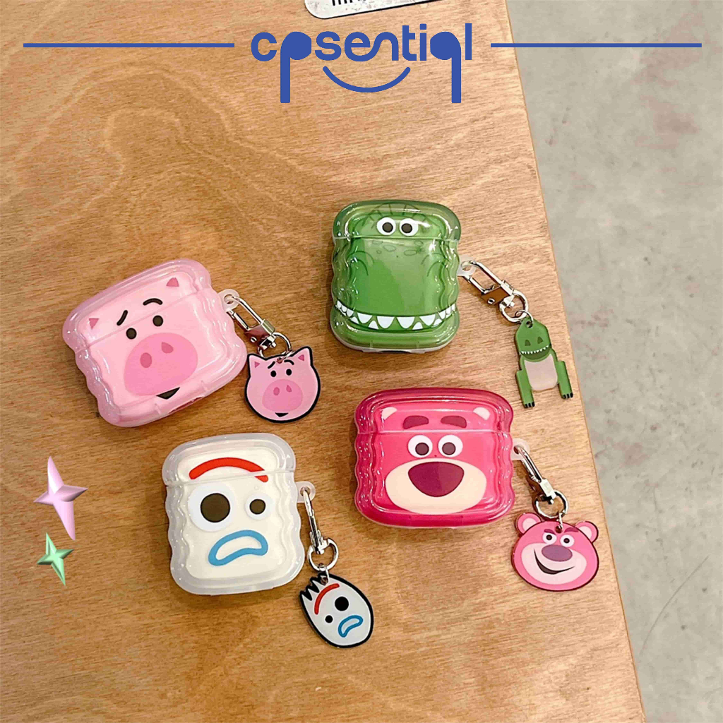 COD Case Airpods Gen 1/2 Gen 3 Pro Inpods 12 i12 Model Kartun Toy Story Dengan Gantungan Kunci Prote
