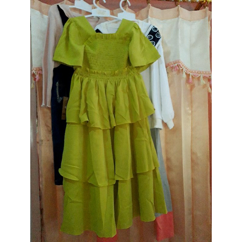 Dress Smoke Anak import Premium