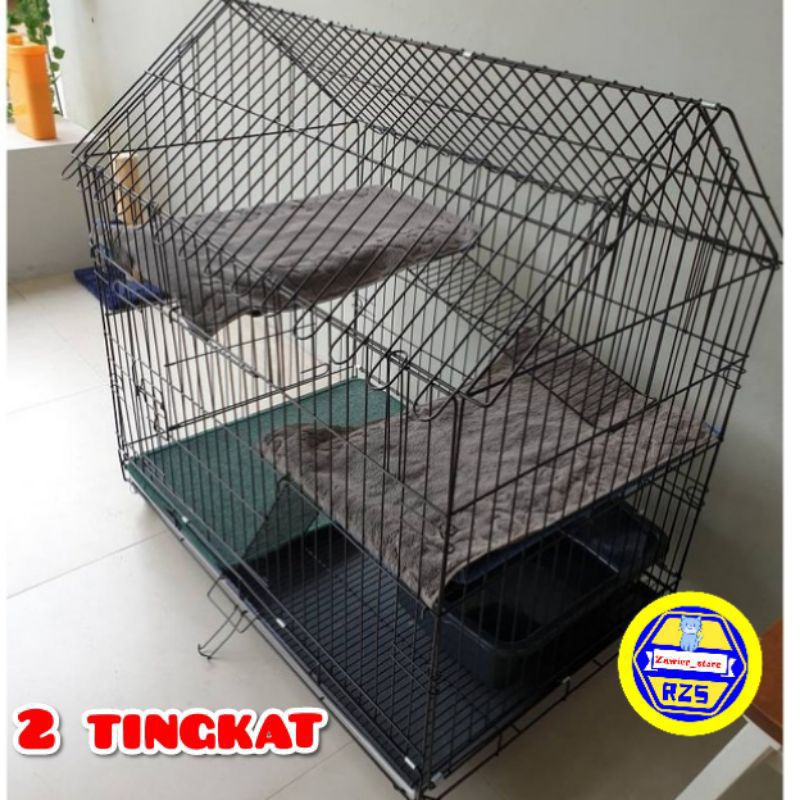 kandang kucing atap jumbo besar