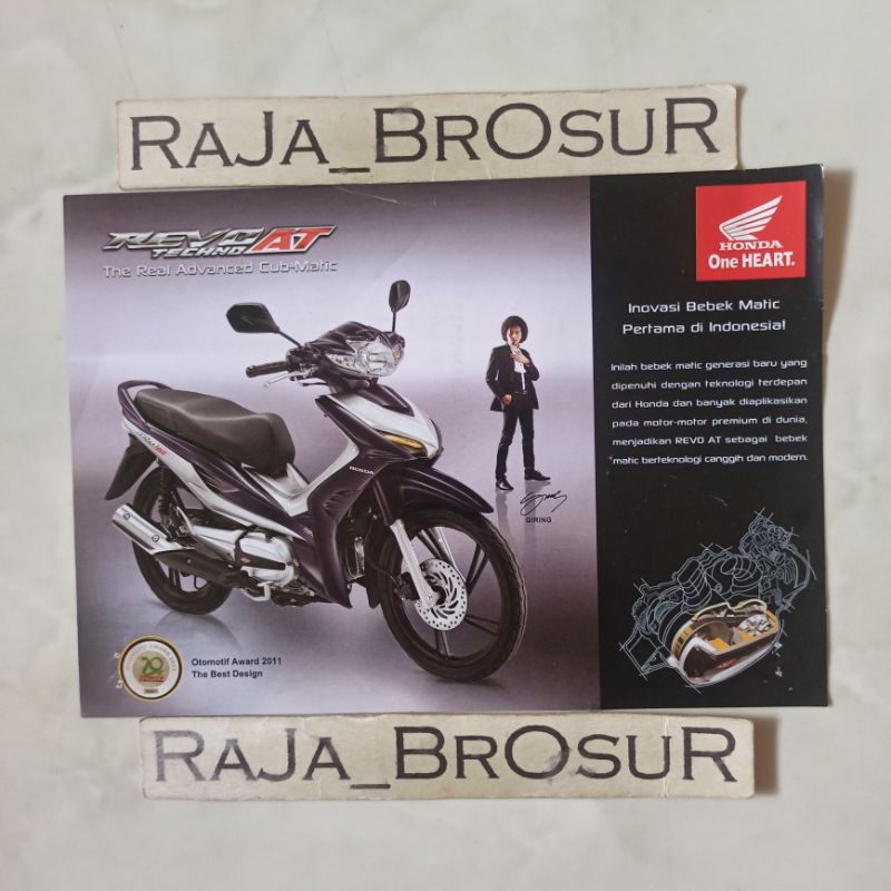 Poster brosur katalog flyer mini Honda Revo AT/Revo Techno AT 2011
