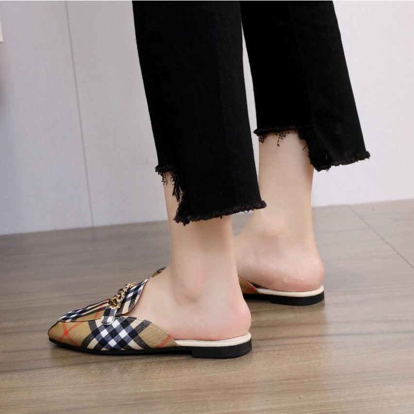 AGI0291 Slip On Fashion Wanita Import Sandal Kerja Kantoran Murah