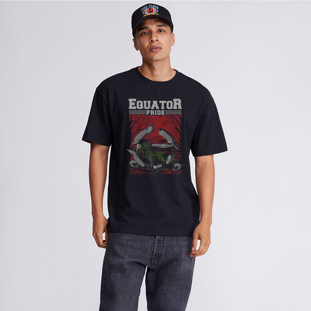 Equator T-Shirt Lizard Black