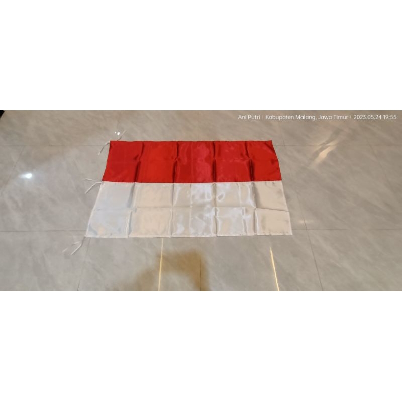 Bendera Merah Putih Besar Lapangan 150 x 100cm gantungan pengait besi ready stok