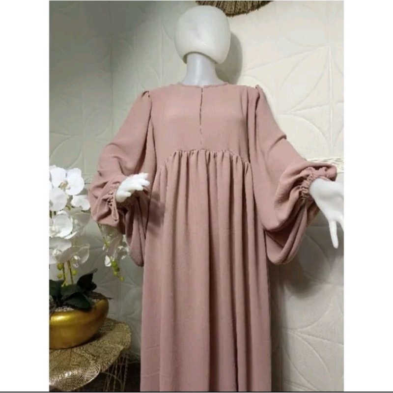 GAMIS ABAYA LENGAN BALON