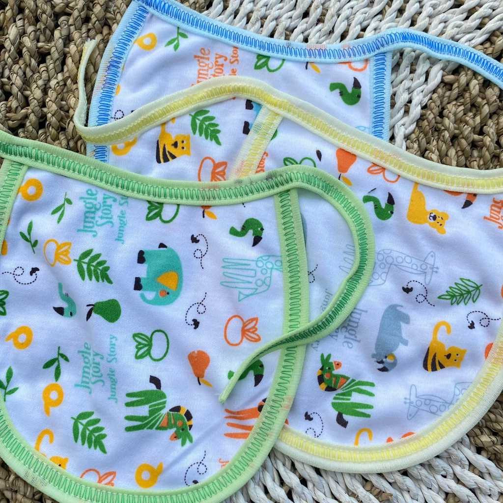 3 PCS adai bayi alas tatak bayi celemek bayi motif