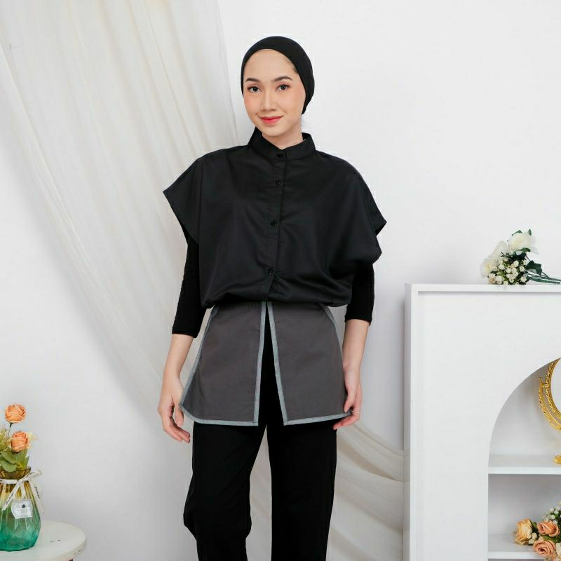 BYISH - Varli Top / kemeja crop ( hanya atsan nya saja )