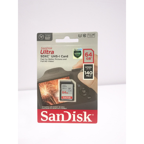 Sandisk Ultra SDHC 64GB UHS-I Card 140Mb/s Memory Card Kamera 64GB 120Mb/s