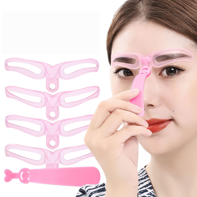 DOMMO - D6086 Cetakan Alis 8 IN 1 Wanita K5034 / Eyebrow Template Delapan Model / Alat Cetak Gambar Alis / Alat Cetak Gambar Alis Praktis