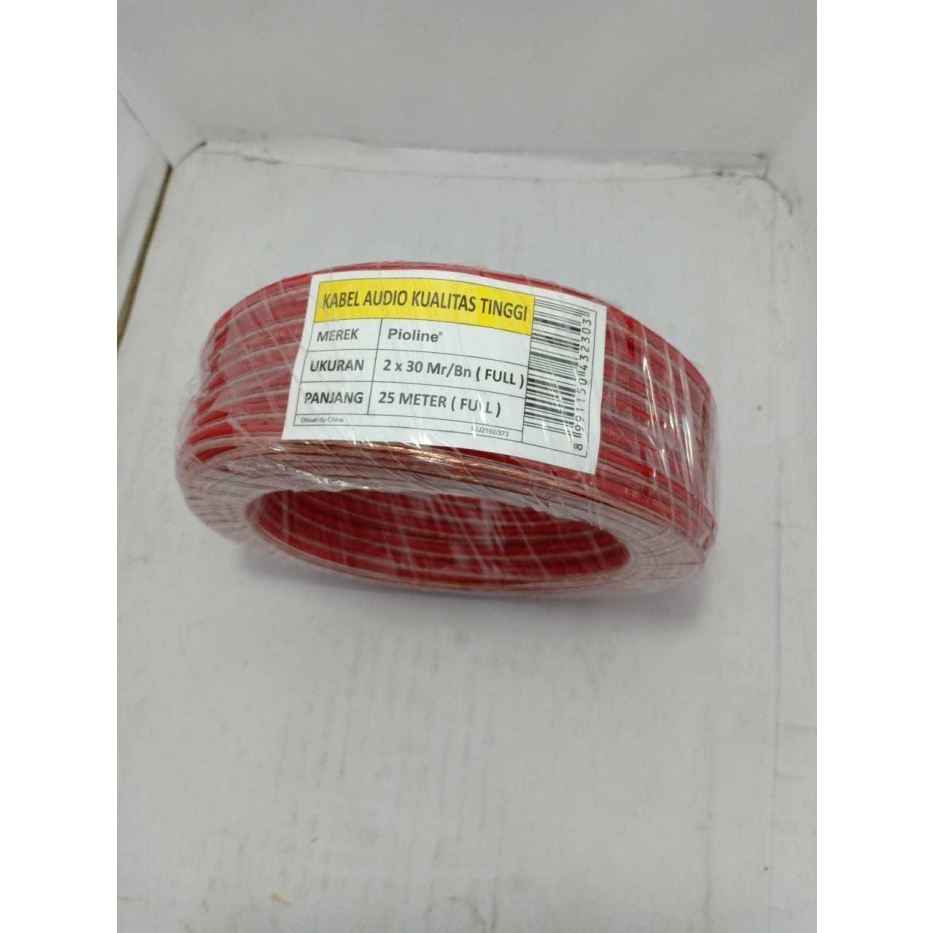 KABEL LISTRIK TRANSPARAN AUDIO MONSTER PIOLINE 2X30 25M 25METER ROLL 25 M METER MTR