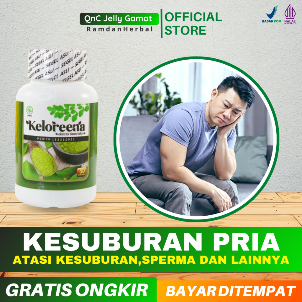 OBAT KESUBURAN PRIA - PENAMBAH SPERMA - MENGATASI EJAKULASI DINI ALAMI Keloreena Ekstrak Daun Kelor