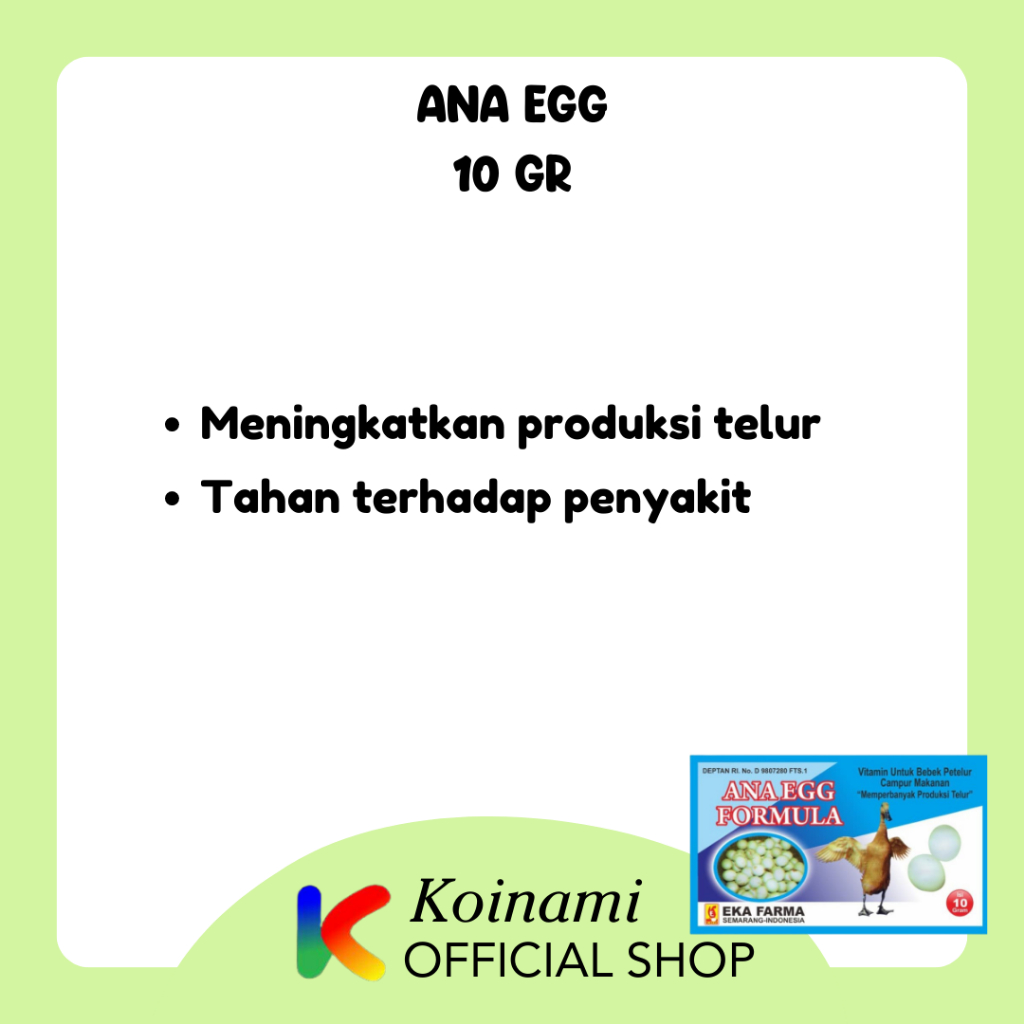 ANA EGG / VITAMIN BEBEK PETELUR / EKA FARMA