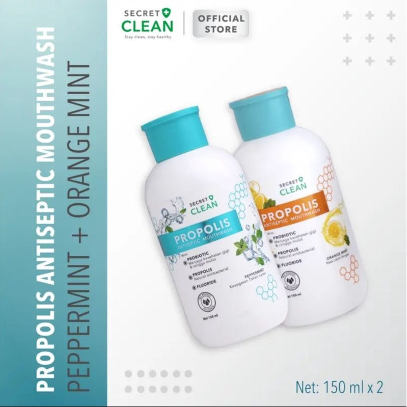 MFI - SECRET CLEAN Propolis Antiseptic Mouthwash | Netto 150ML