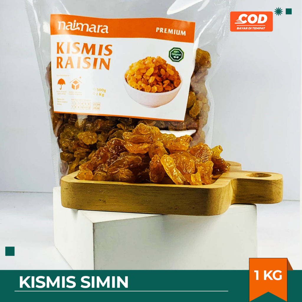 

RB Kismis Golden Raisin 1Kg / Kismis Asam Manis / Kismis Oleh-oleh haji 1 Kg
