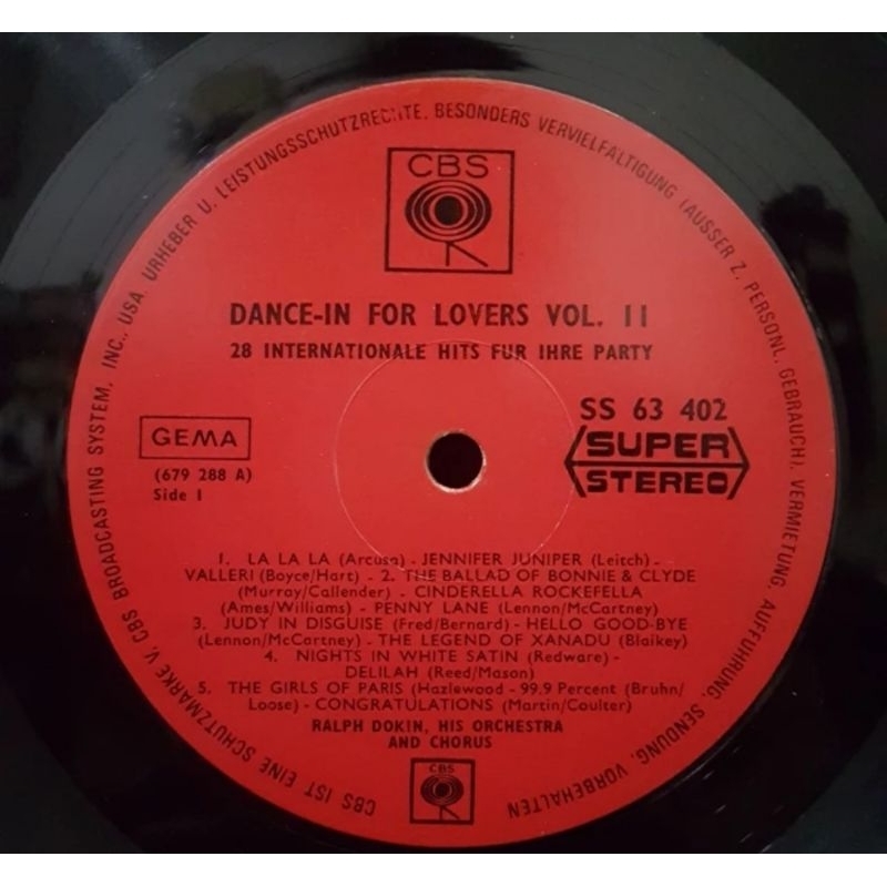 Vinyl Piringan Hitam 12 inch Dance In For Lovers Vol.2