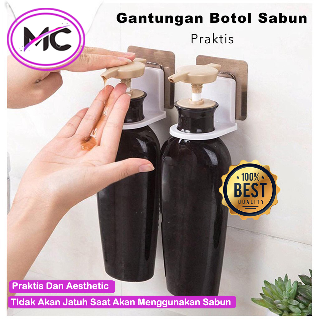 Gantungan Sanitizer Sabun Kamar Mandi Cair Holder Dispenser Cuci Piring Hand Sanitiser Wastafel