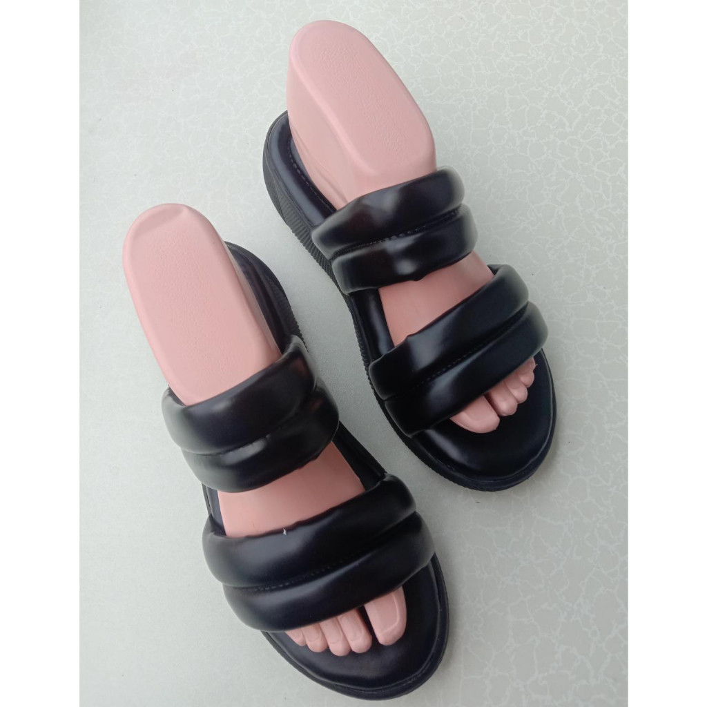 Sandal Wedges AMEERA  BAN 2 ELEGANT BLACK EDITION harga paling murah